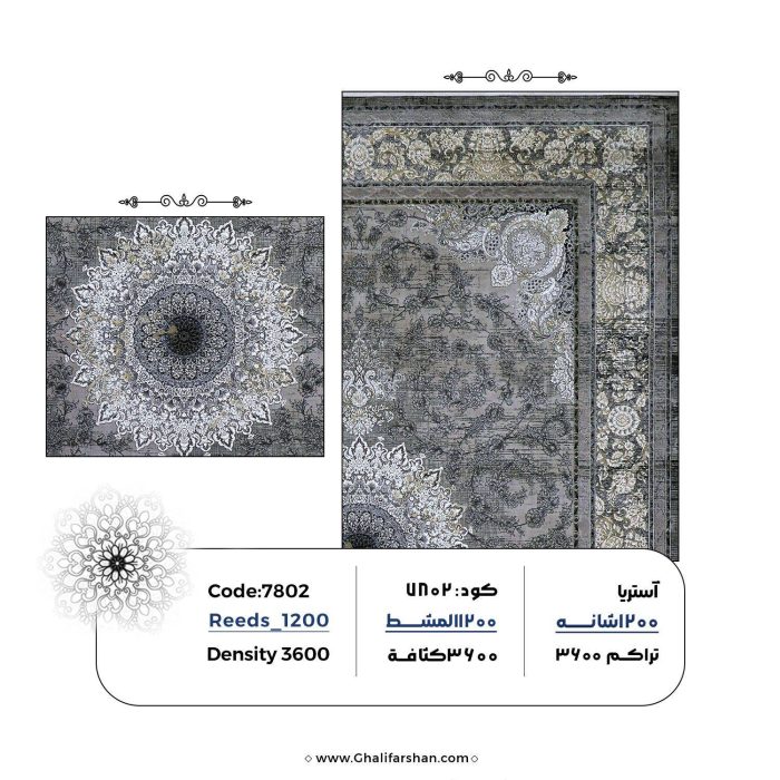 خرید فرش ماشینی کد 7802 ، کالکشن آسترا جردن