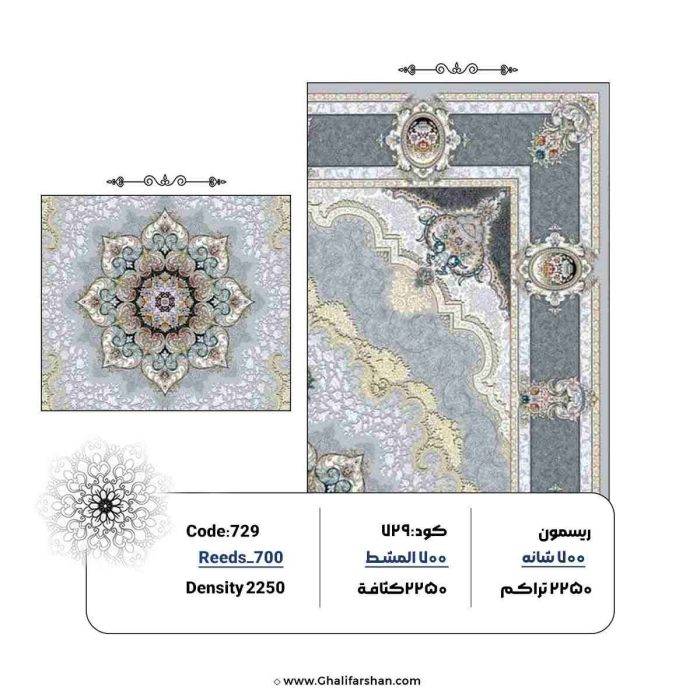 خرید فرش طرح زیبا 700 شانه کد 729