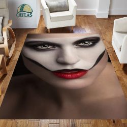 فرشینه مخمل طرح چهره کد 55060 فرشینه طرح چهره فروشگاه آنلاین فرش ماشینی | فرش کاشان